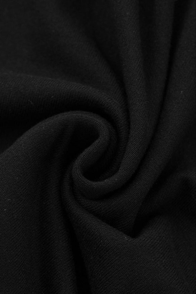 black Sleeveless with twisted draped ribbons mini dress