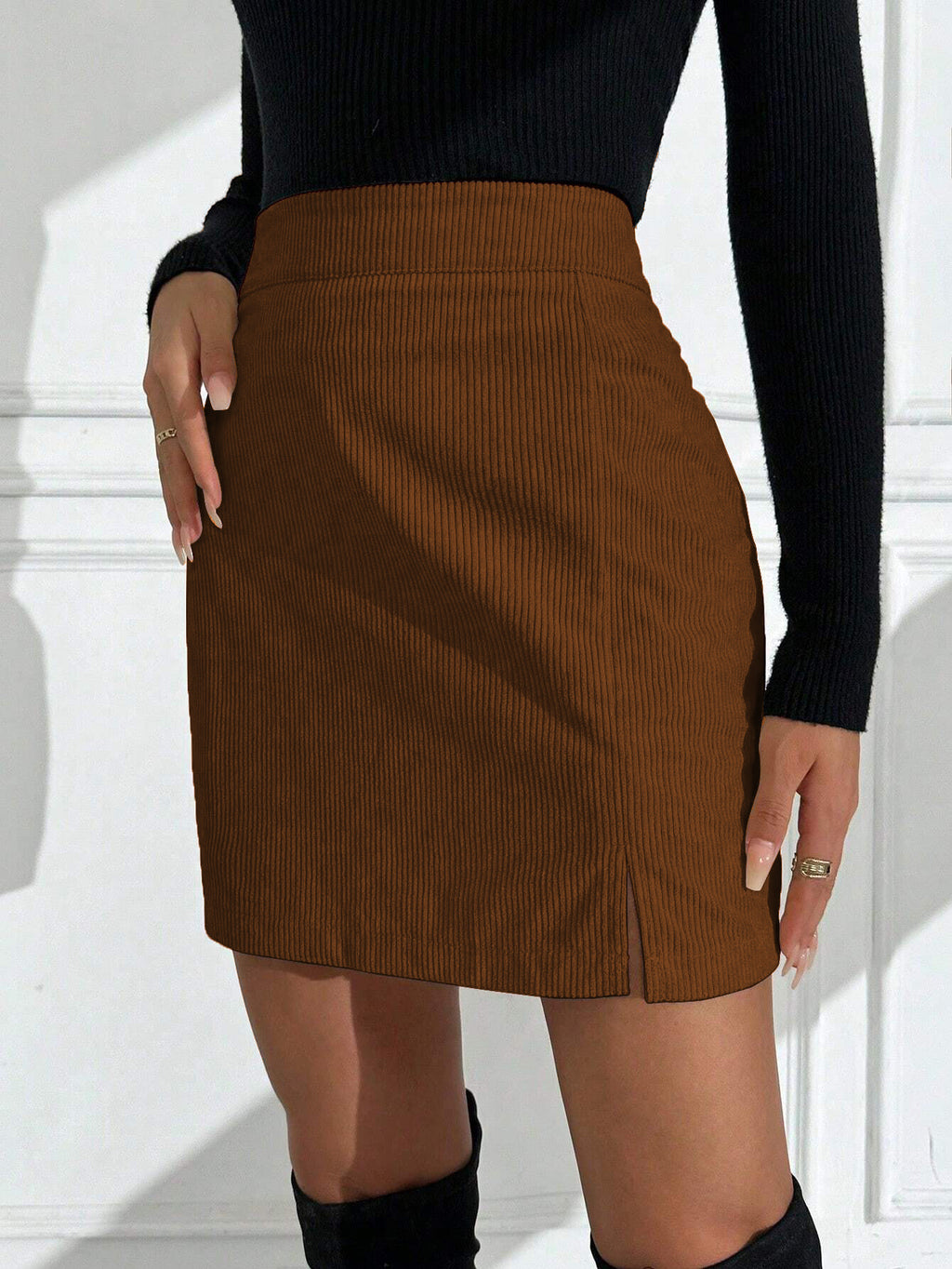 patricia brown Corduroy  mini skirt