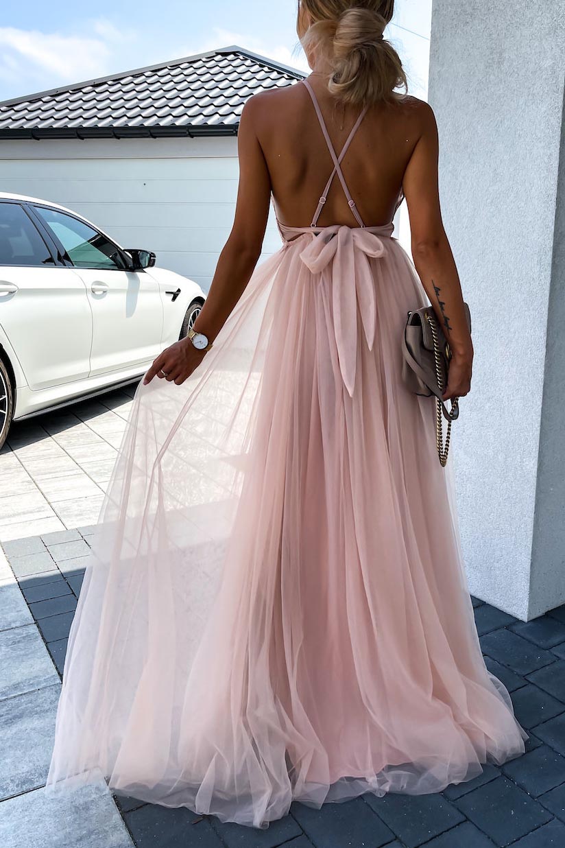 Lace sleeveless Maxi Dress
