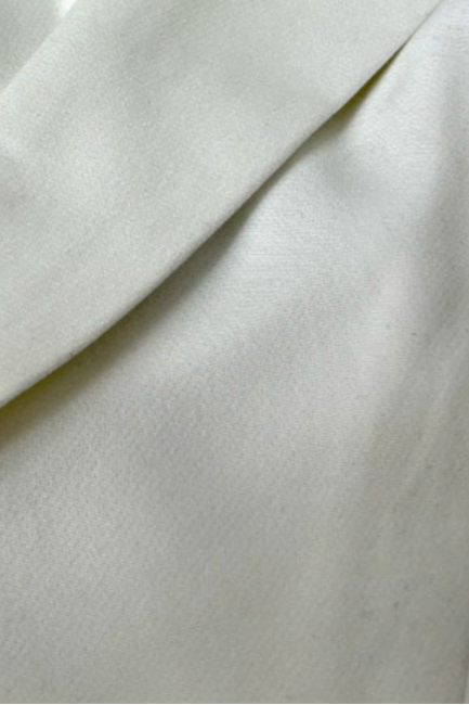 white V-neck herring bone bandeau one-piece shorts