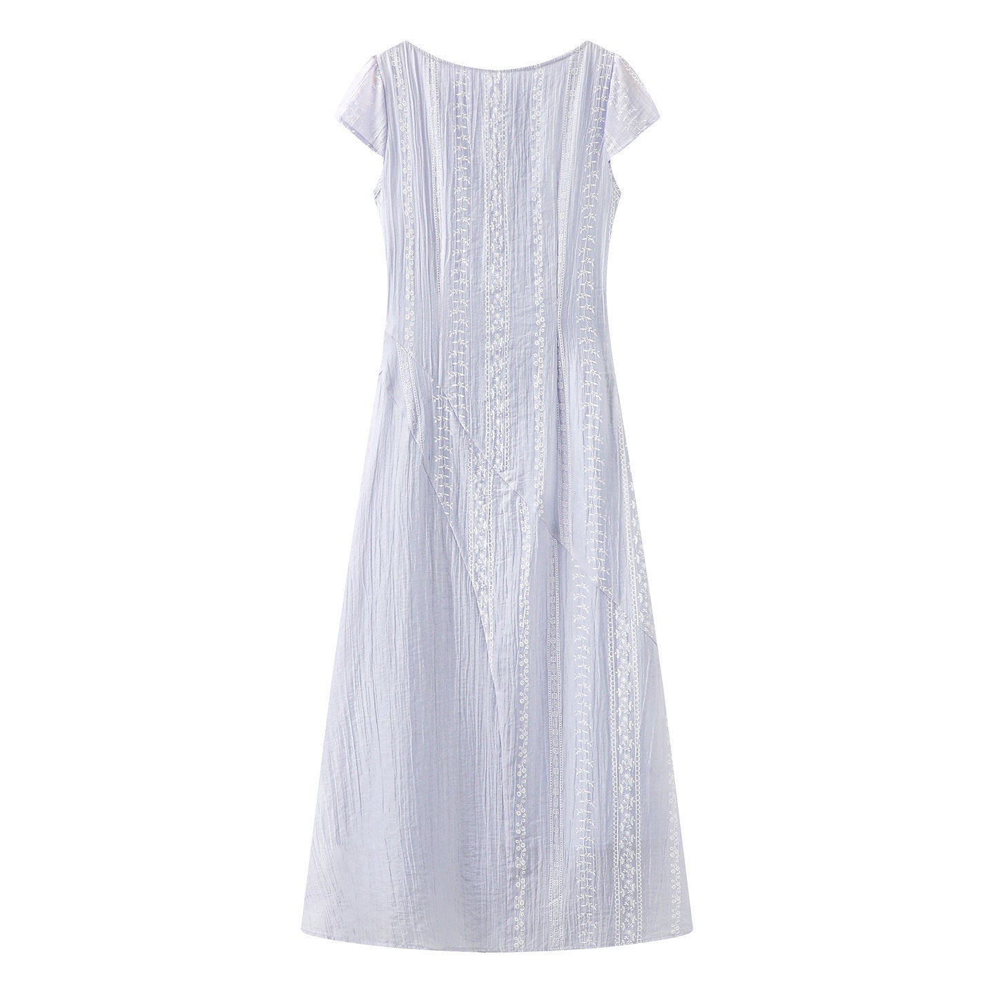 Lily Lyocell fiber embroidery midi dress
