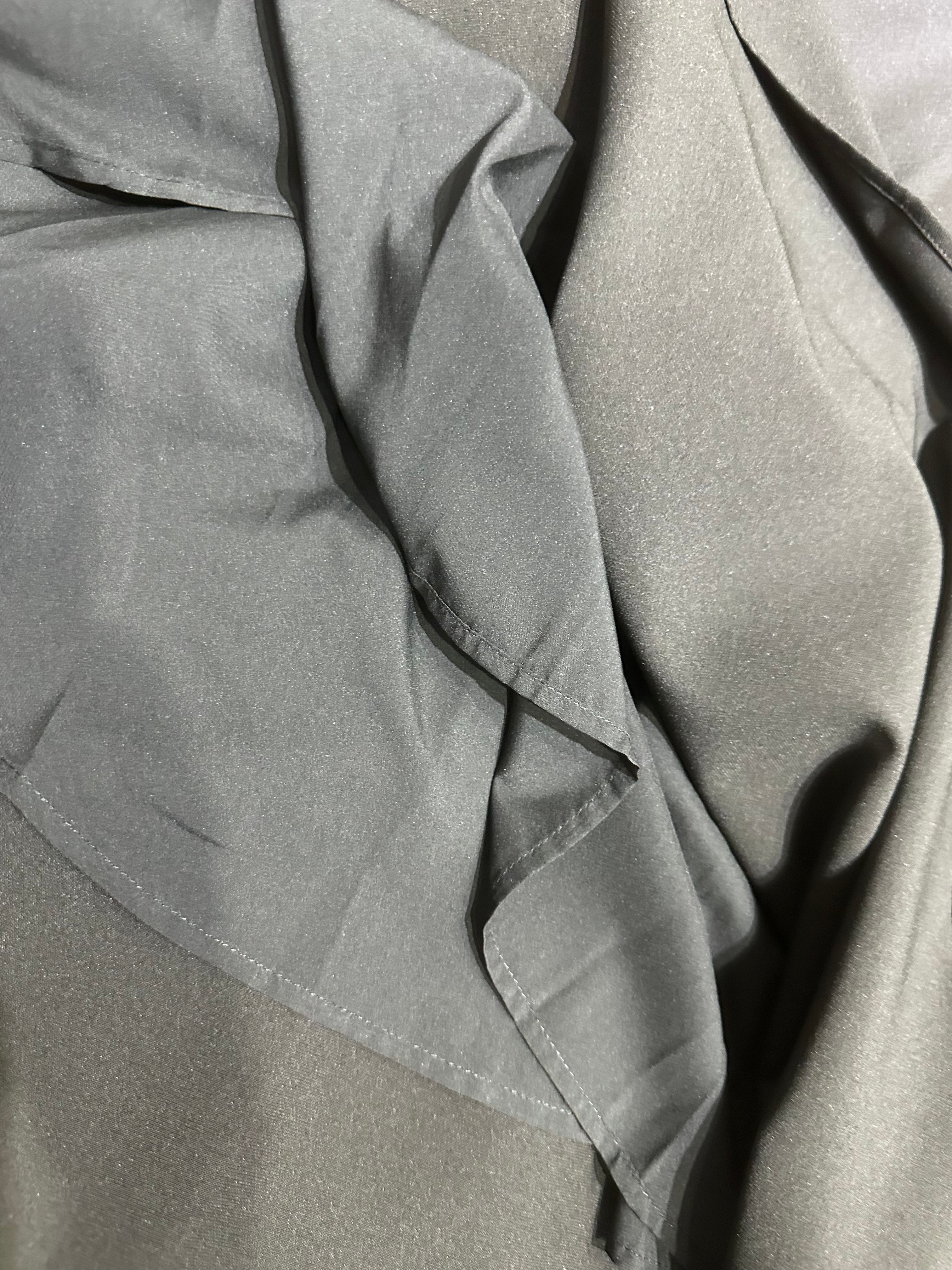 black waist slim short-sleeved dress