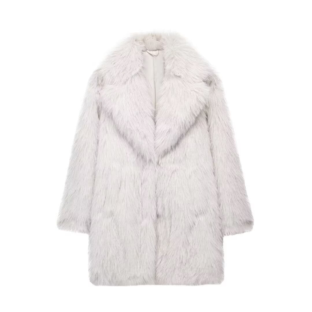 mag lambswool thick fur coat
