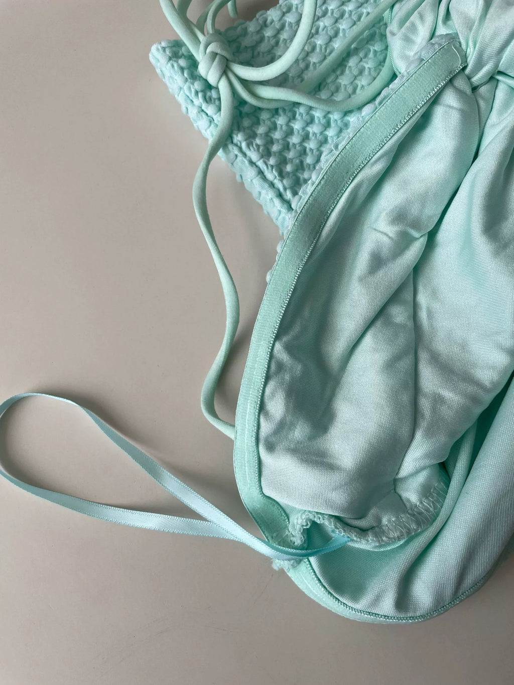 green camisole top