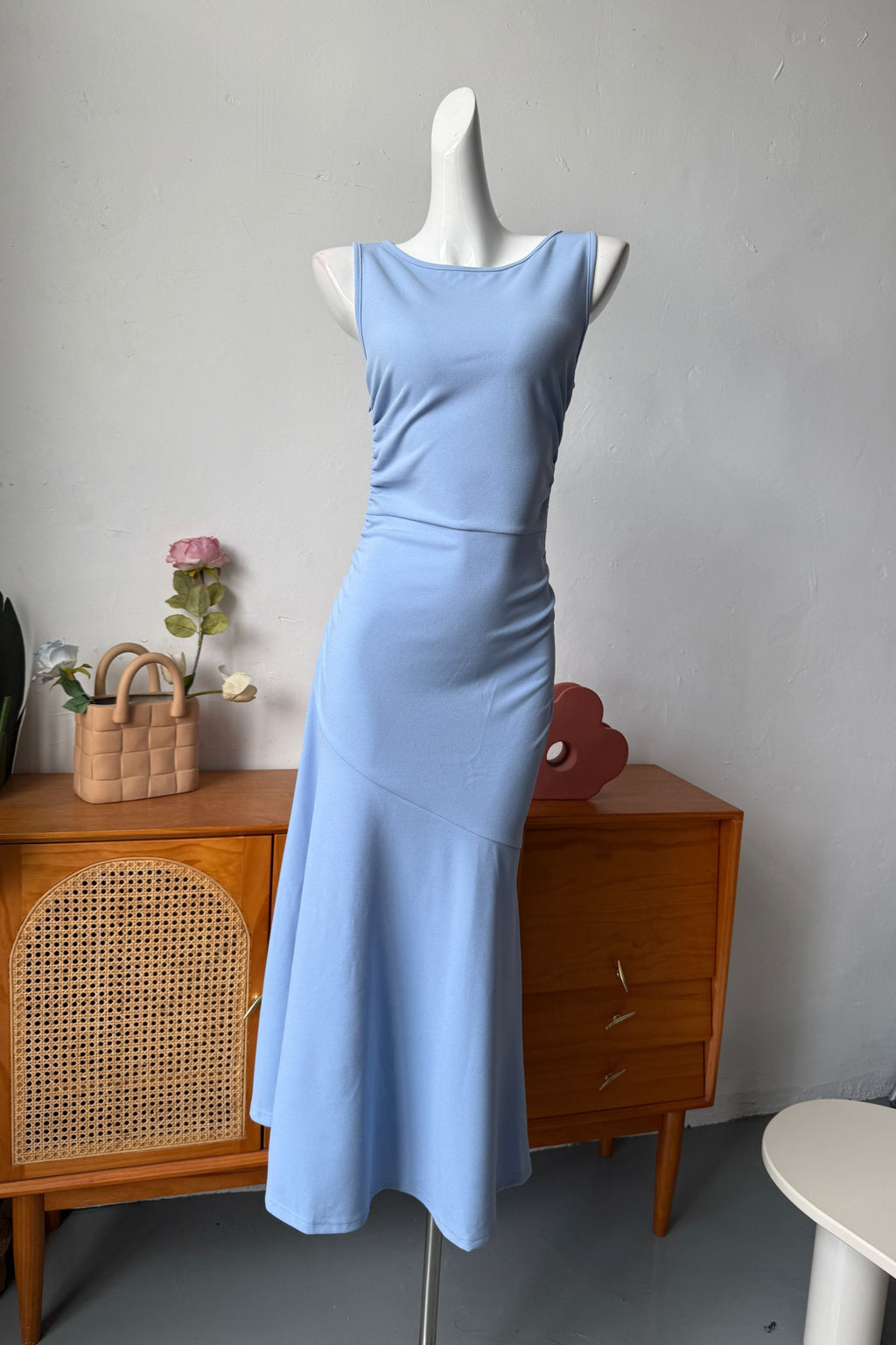 blue  camisole dress