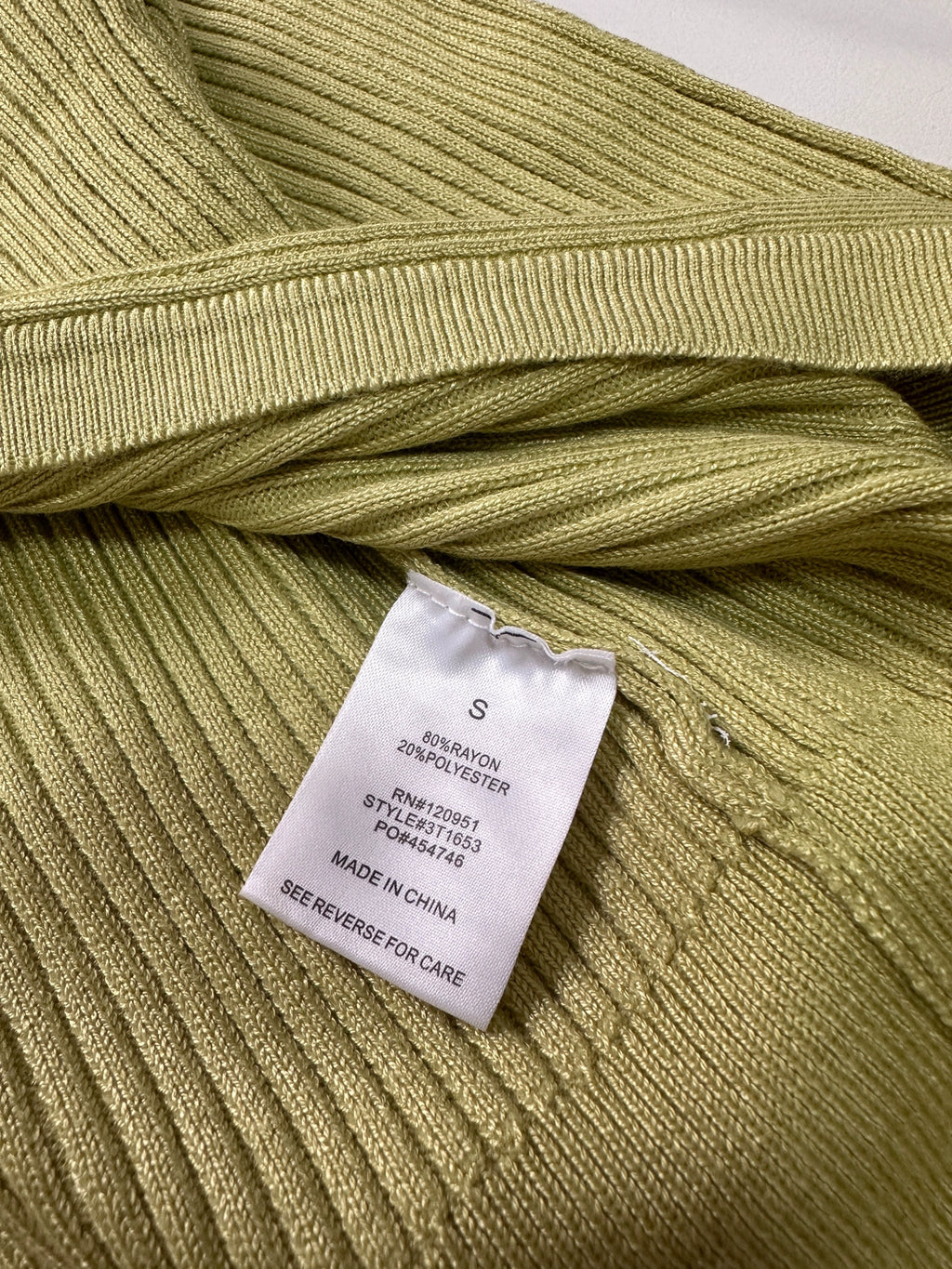 green Strip Knitted Cardigan Flared Pants Two-Piece Set