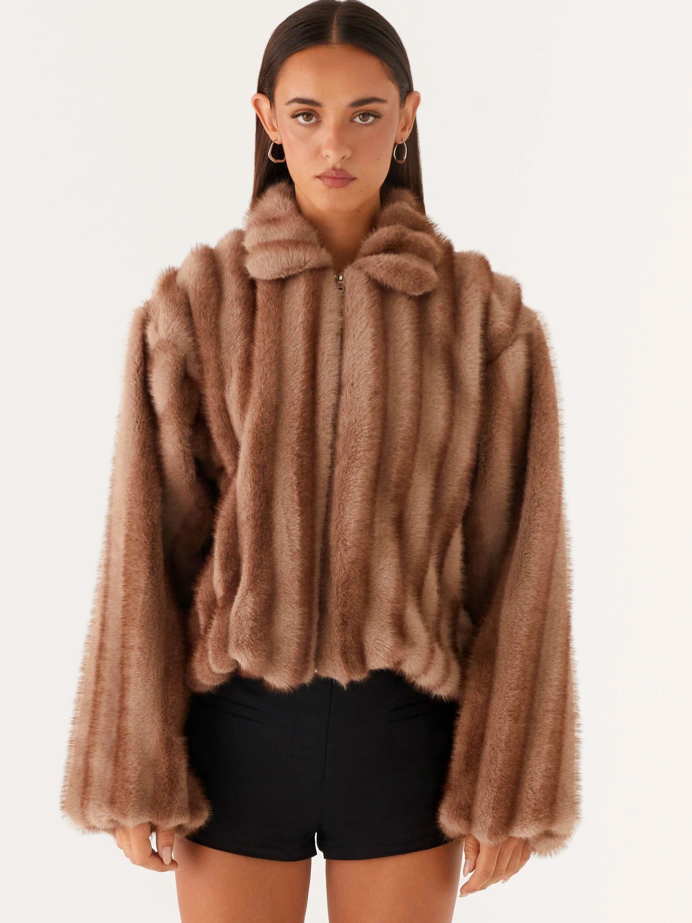 phyllis Short fur coat