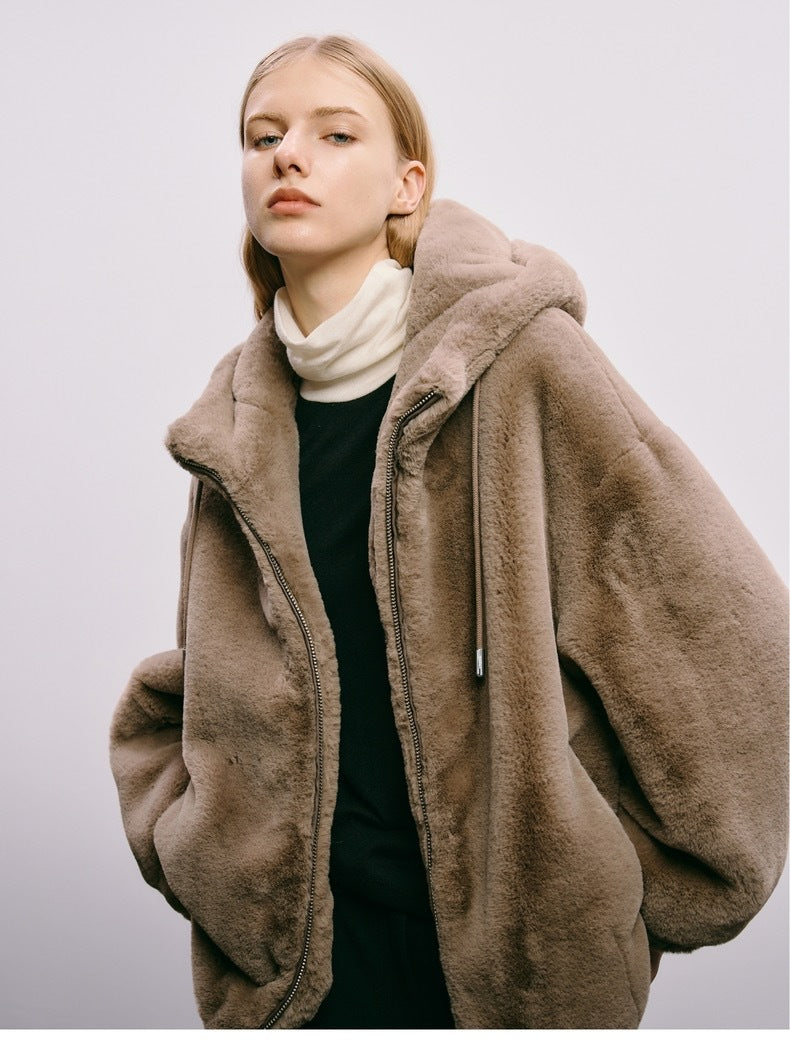 fur imitation mink coat