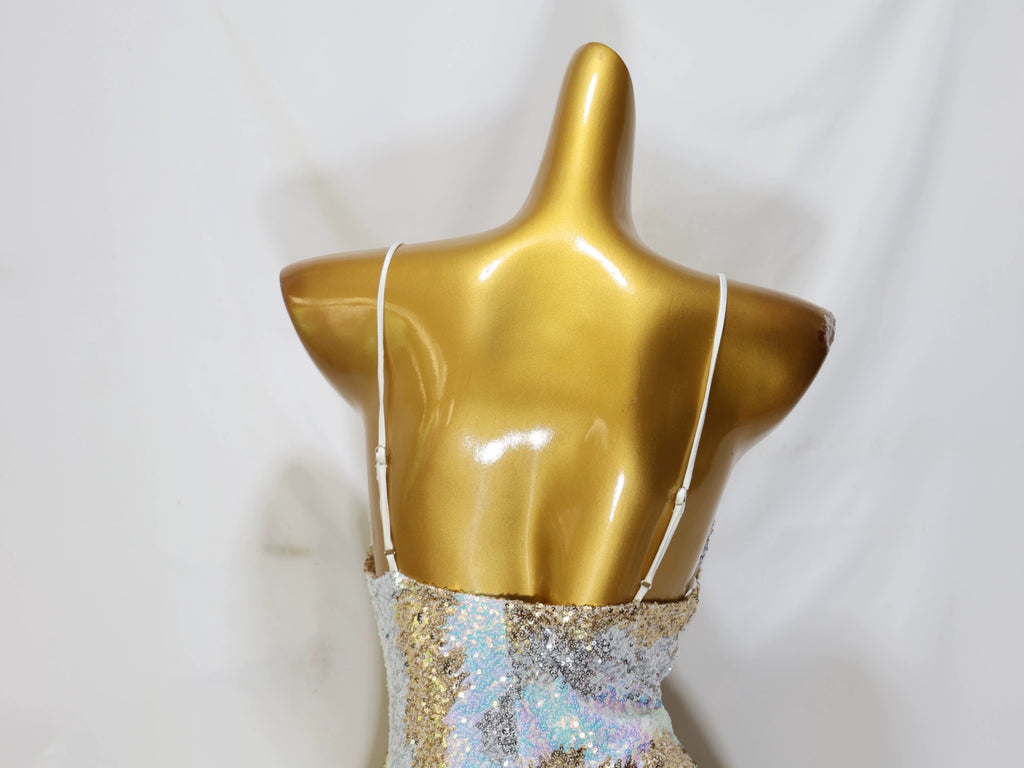 Sequin Bead Mini Dress - Sparkly Party Dress with Embellishments