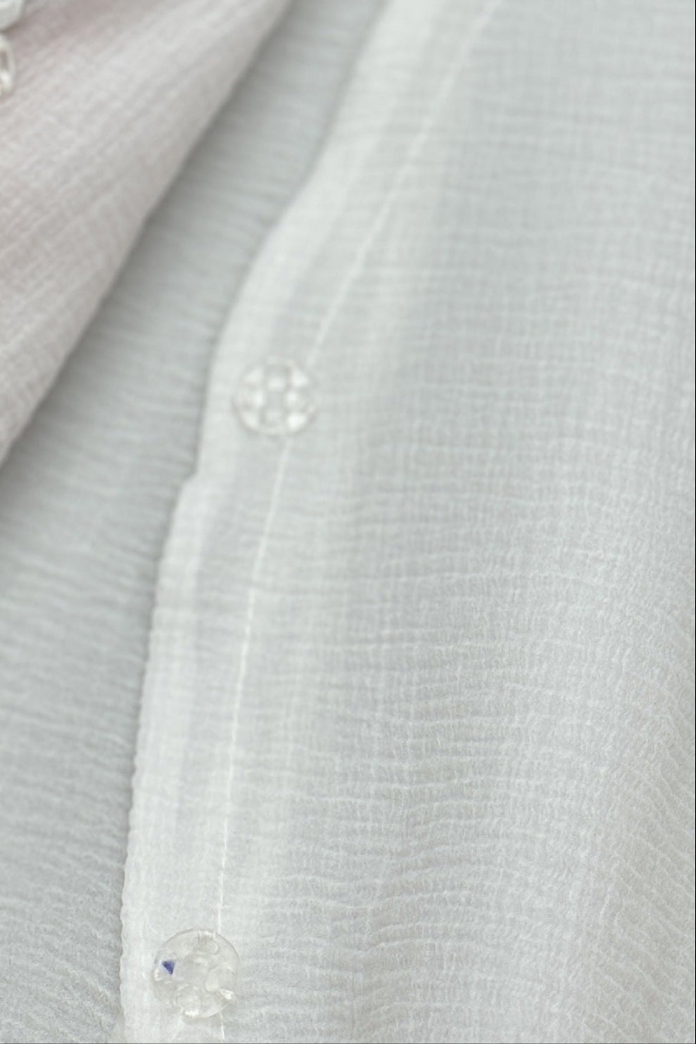 White Chiffon Mini Dress - Layered Ruffle Trim Shirt Dress