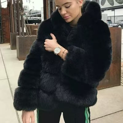 long-sleeved mink fur cardigan