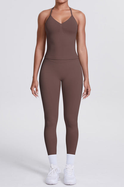 tight running fitness sports yoga two-piece set