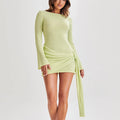 cora green Knitted mini dress