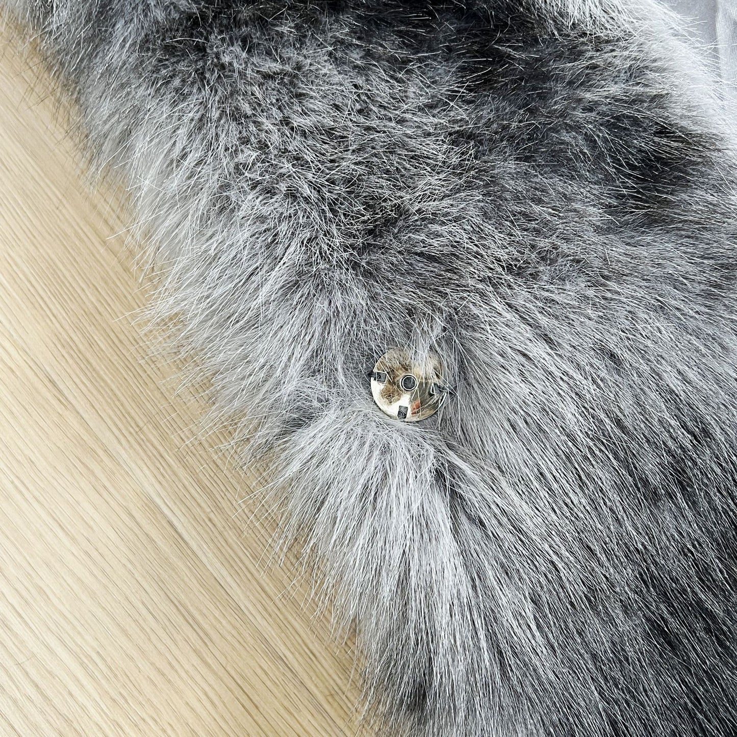 imitation fur large lapel tops wool loose