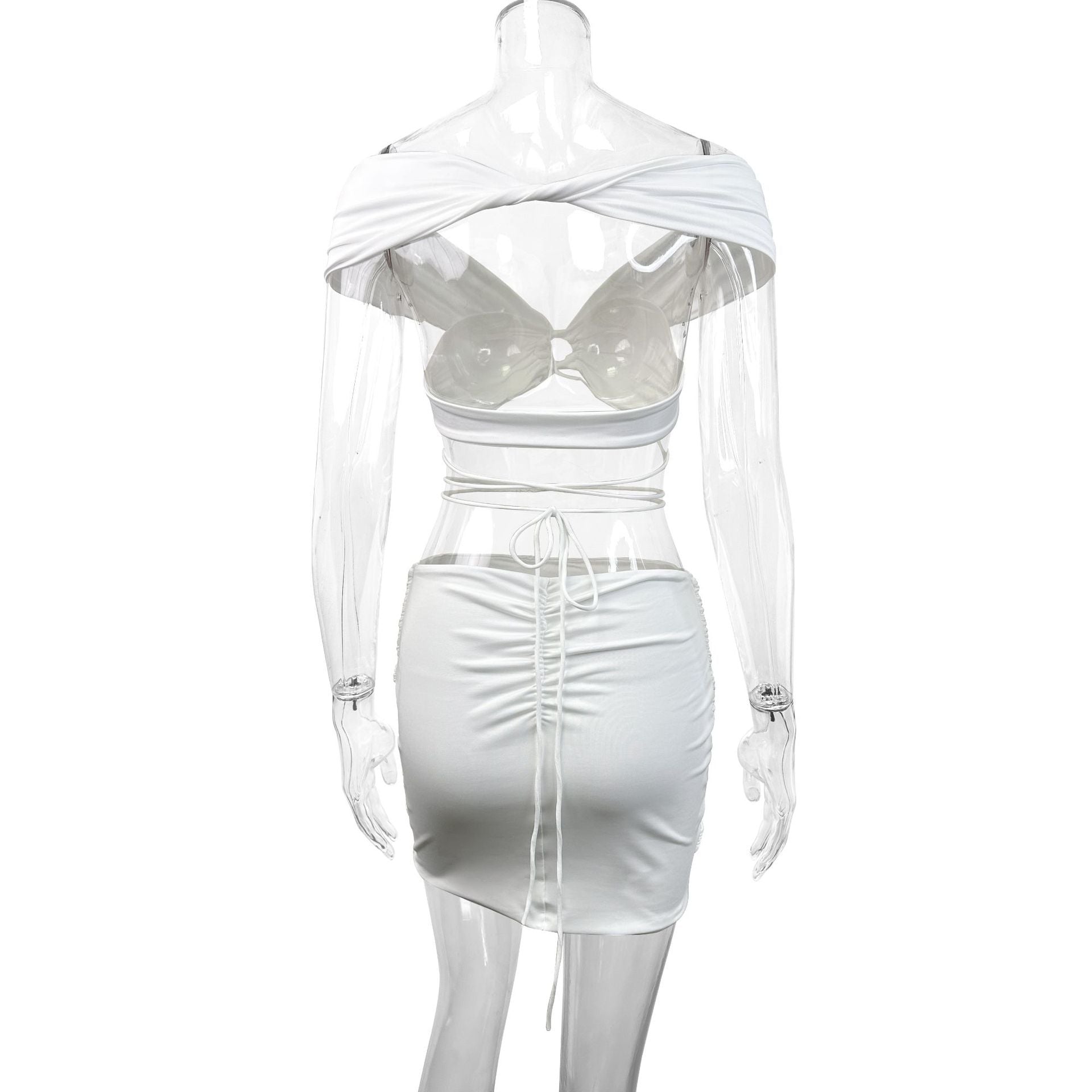 cathy white Strappy mini dress