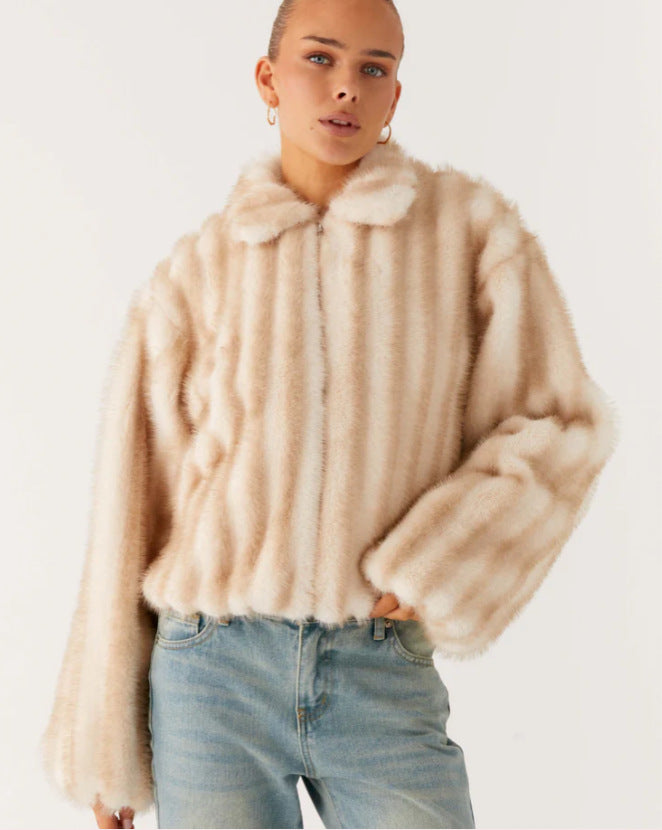 phyllis Short fur coat