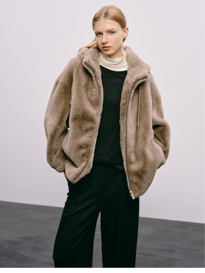 fur imitation mink coat