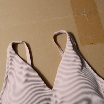 strap adjustable bra U-shaped open sports yoga underwear