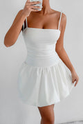 cecilia white Strapless mini dress
