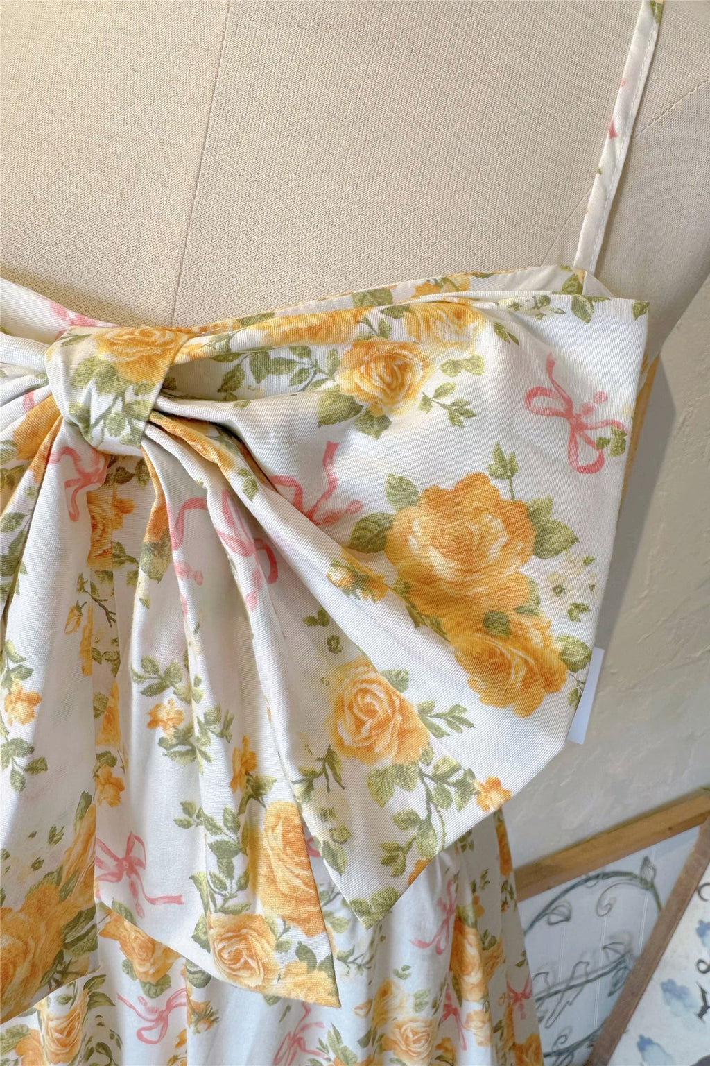 bow suspender puffy skirt