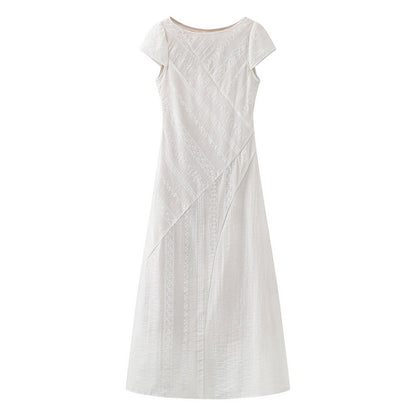 Lily Lyocell fiber embroidery midi dress