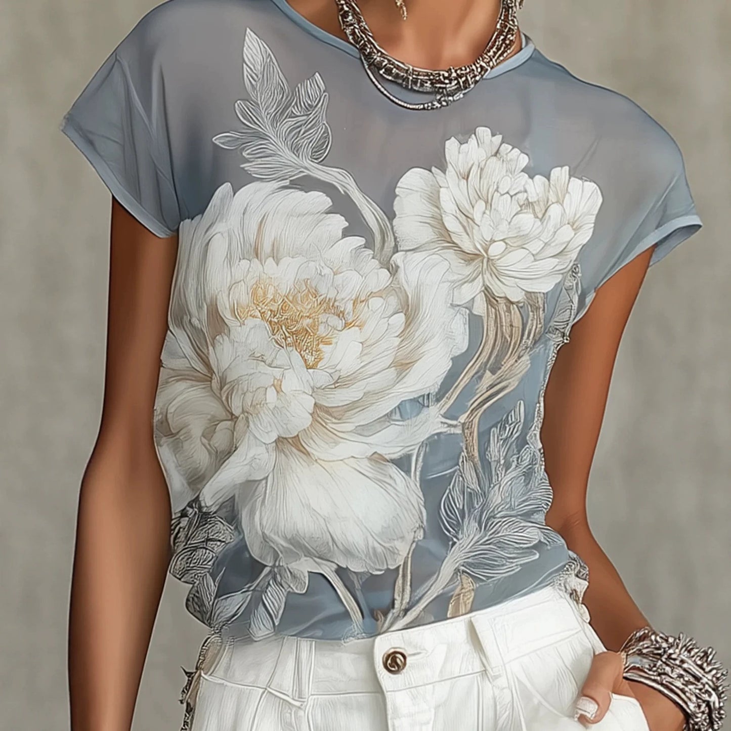 printed short-sleeve T-shirt