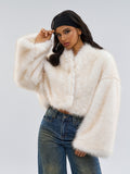 Faux Fur Jacket Cropped