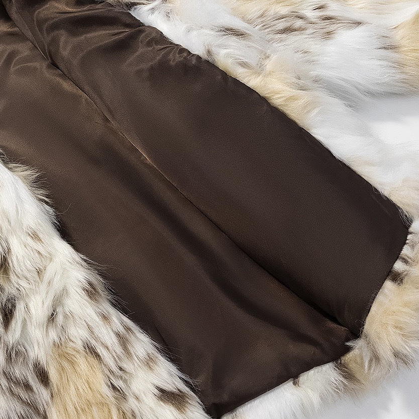 murray faux fur dyed coat