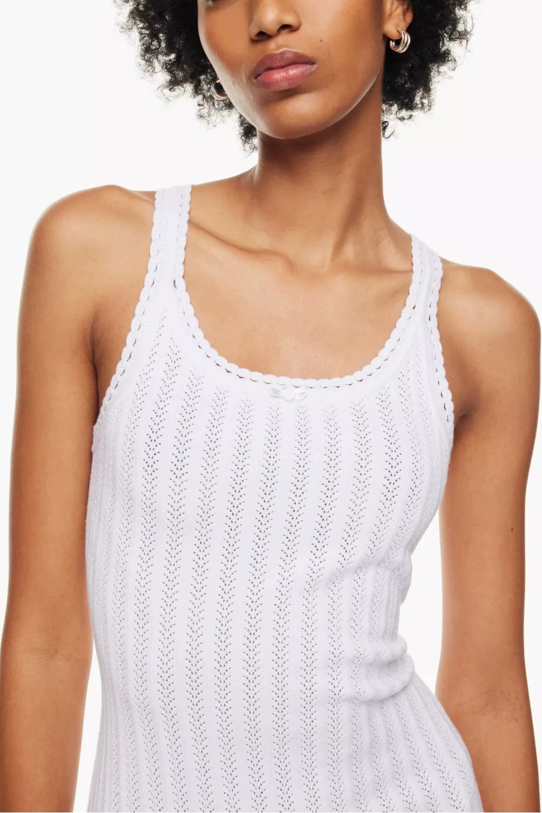 white rose knot vintage square neck knit dress