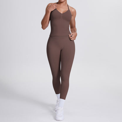 tight running fitness sports yoga two-piece set