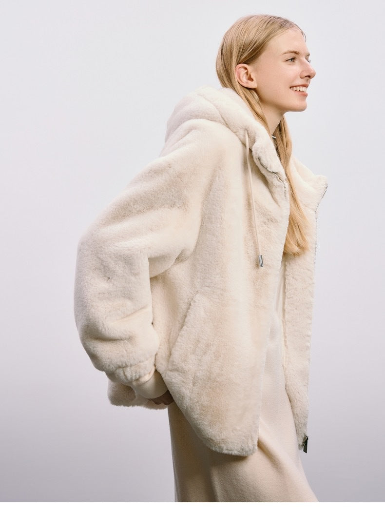 fur imitation mink coat