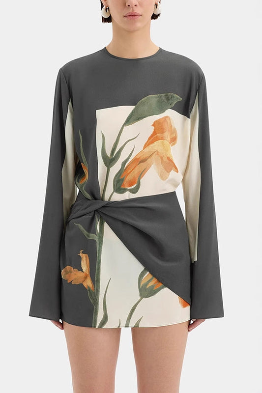 edwina grey Printed mini dress
