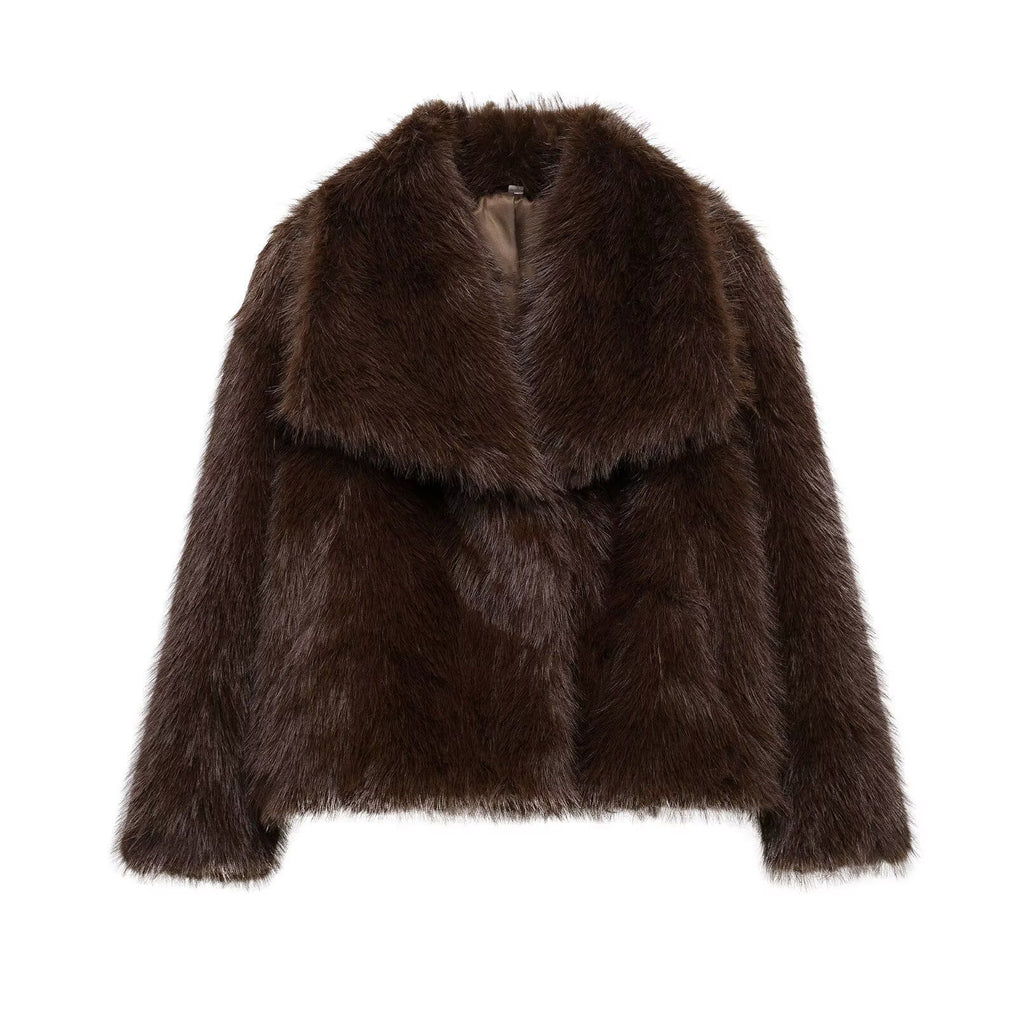 mag lambswool thick fur coat