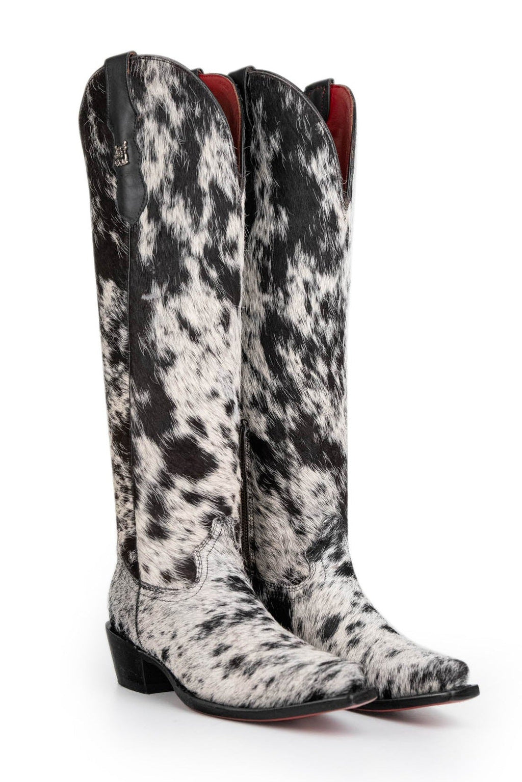 leopard print imitation horsehair knight boots Western cowboy boots