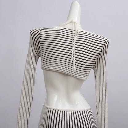 open back knitted dress