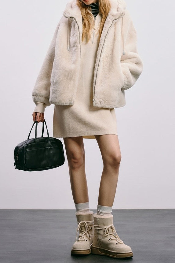 fur imitation mink coat