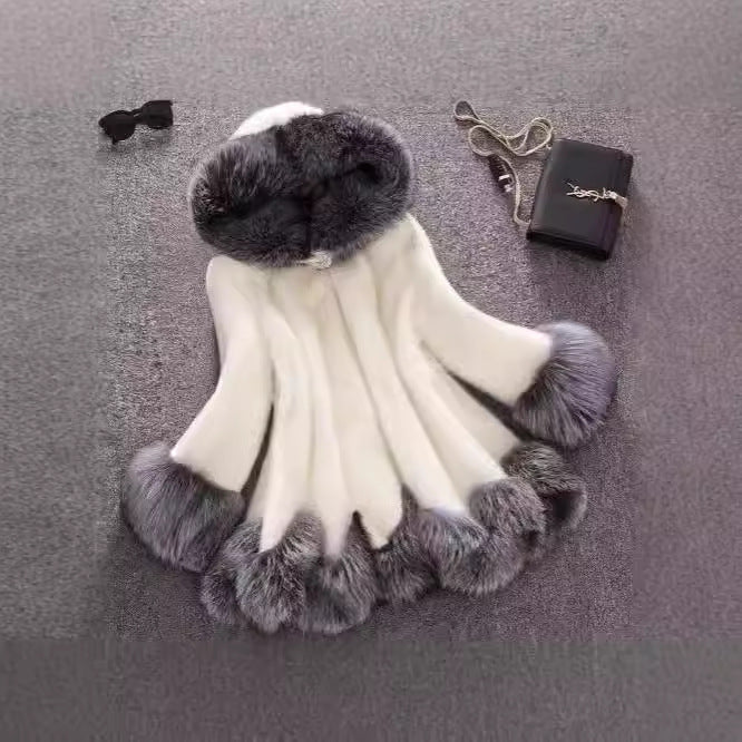 imitation fox fur collars hooded coats