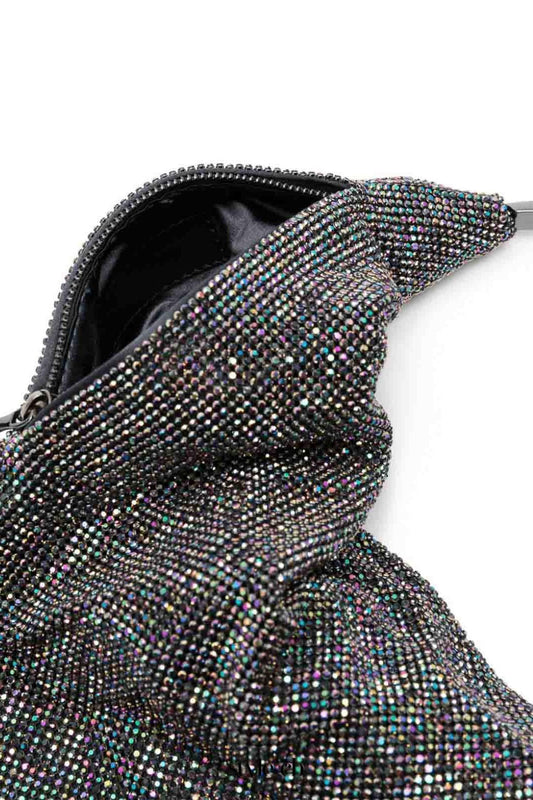 Rhinestone Embellished Tote Bag