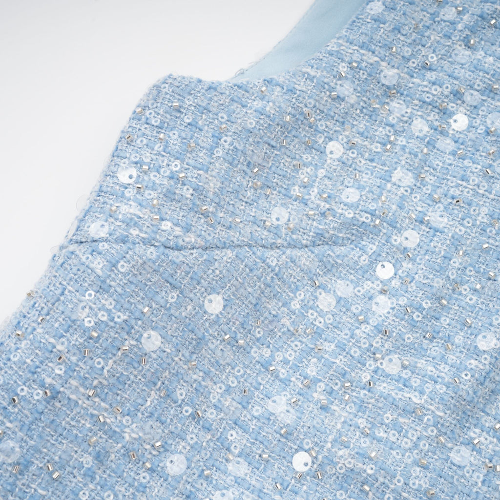 Émilie sequinned tweed mini dress