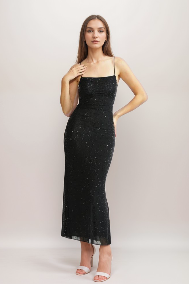Axelle sequin-embellished dress