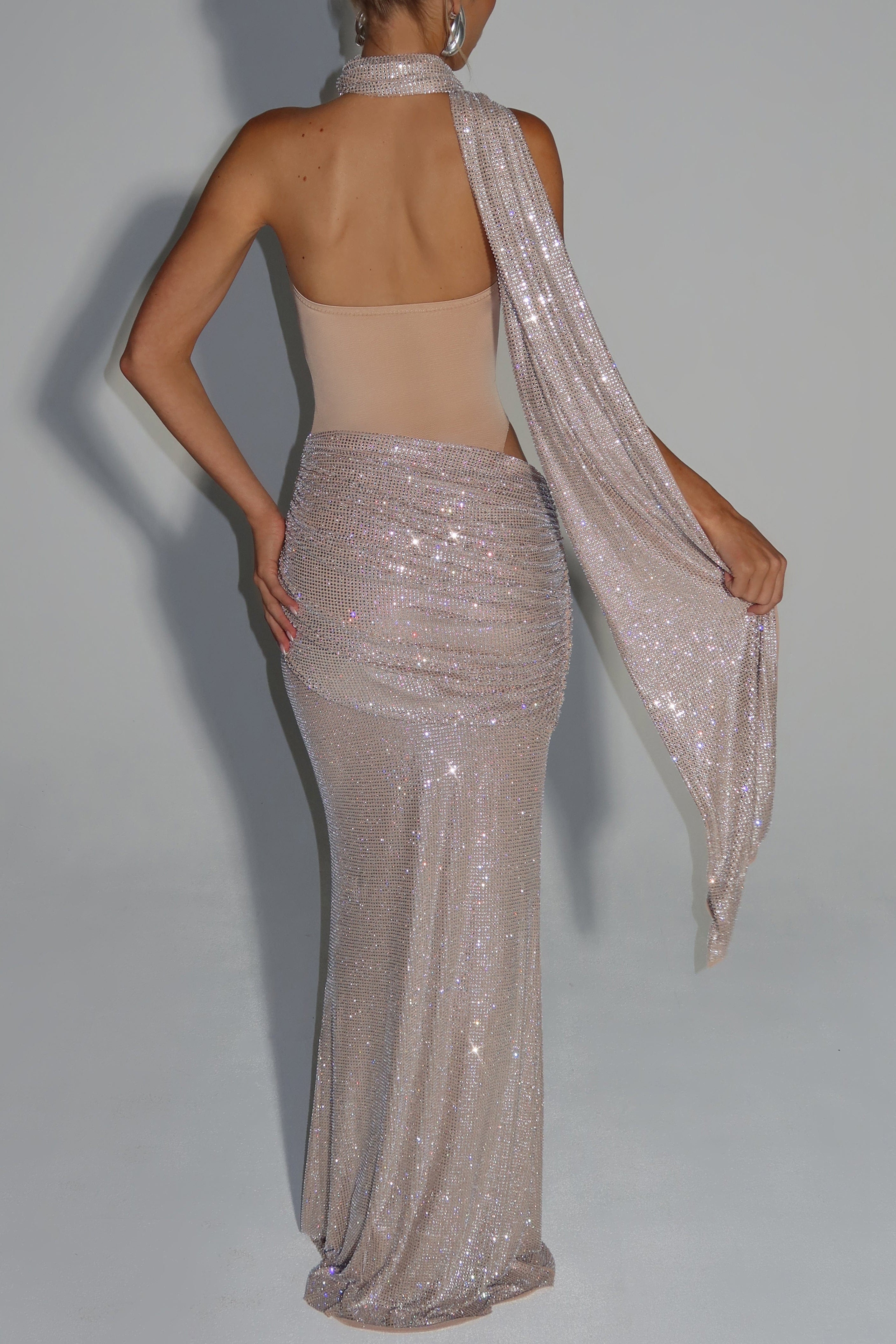 beverly Maxi Dress - Nude