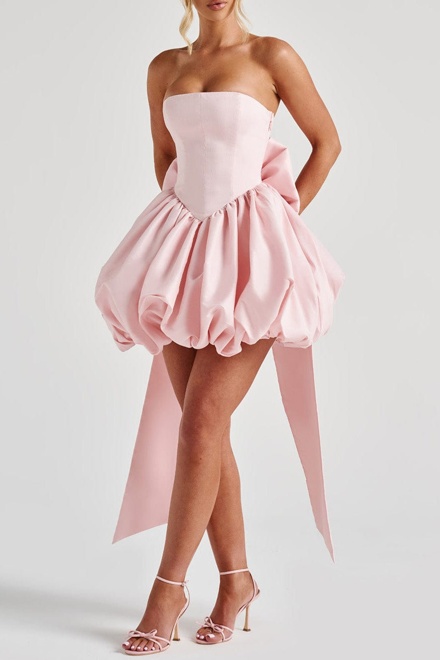 Lotus Mini Dress - Blush