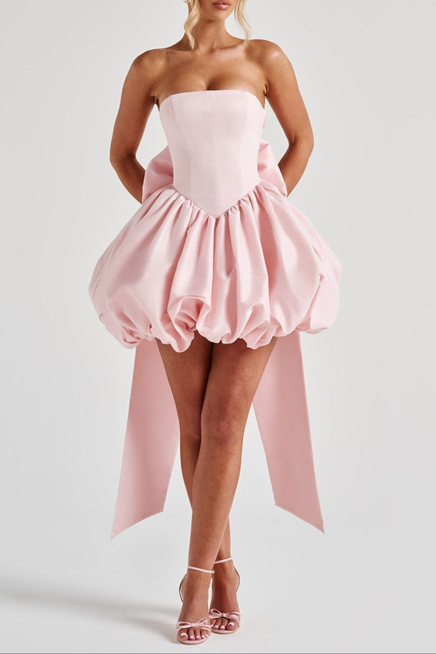 Lotus Mini Dress - Blush