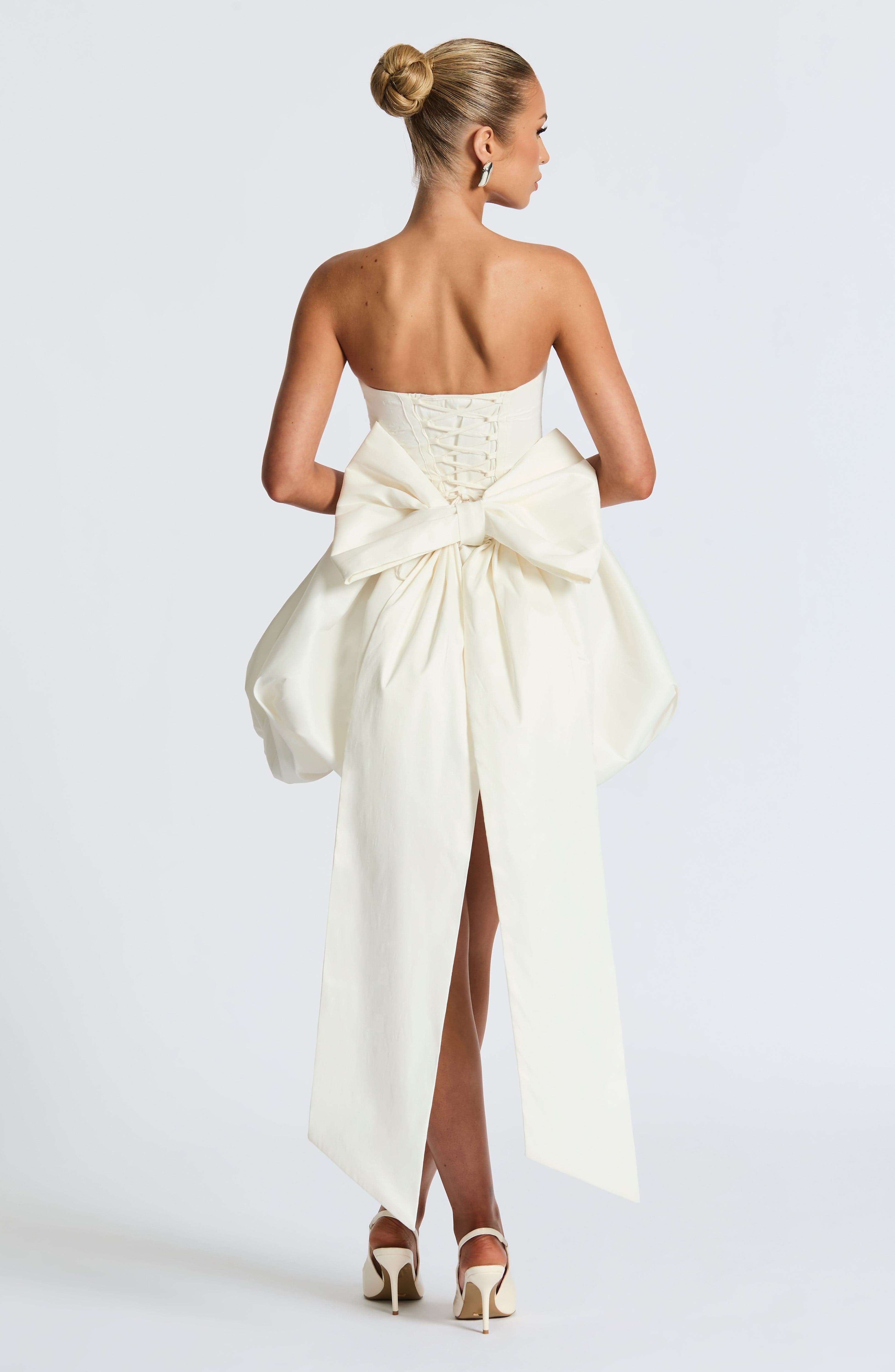 Lotus Ivory Mini Dress - Romantic Lace Party Dress