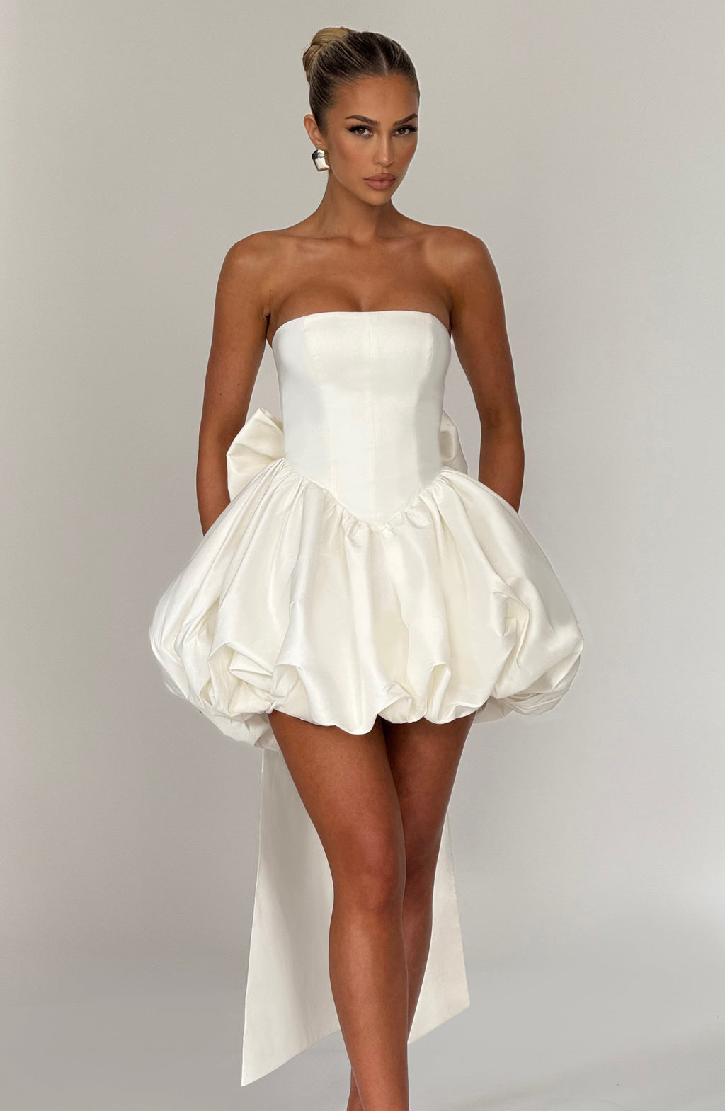 Lotus Ivory Mini Dress - Romantic Lace Party Dress