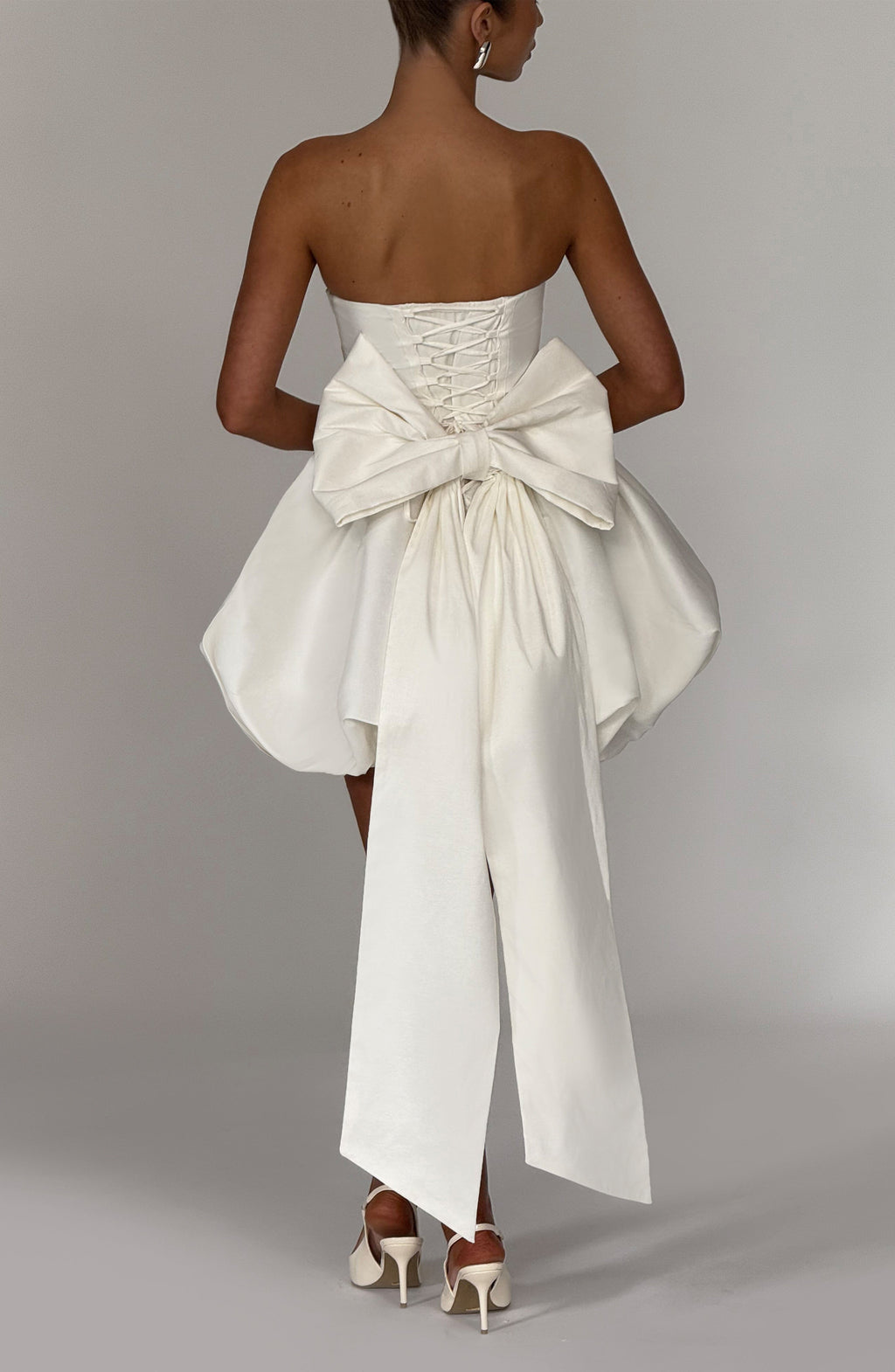 Lotus Ivory Mini Dress - Romantic Lace Party Dress