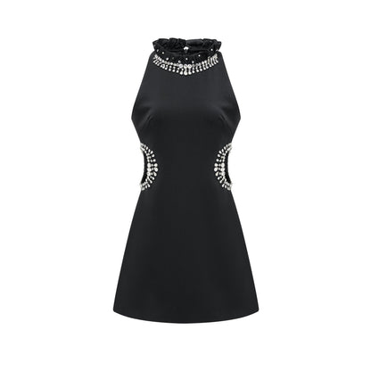 Patricia crystal-embellished mini dress