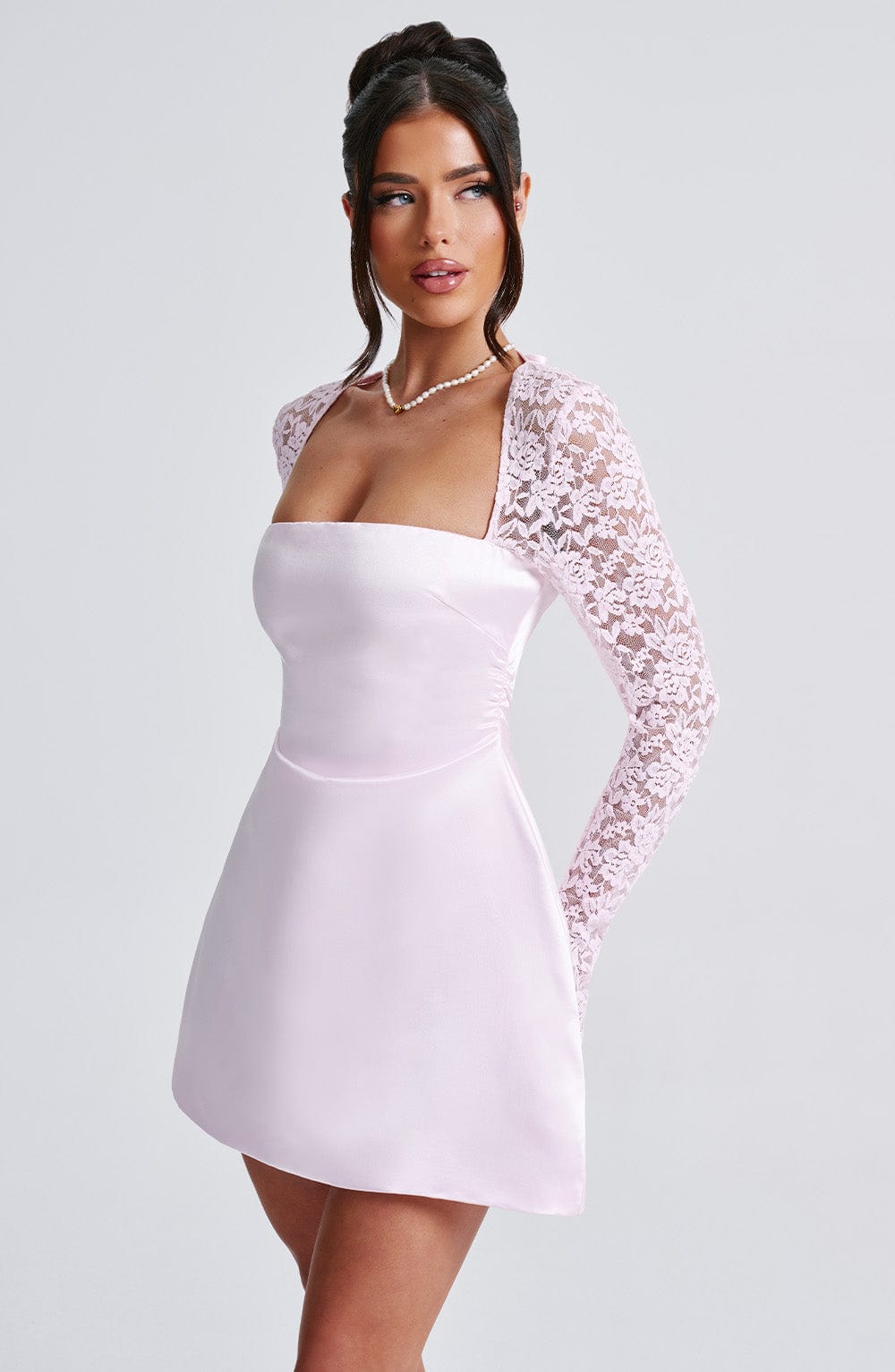 Sadie Blush Mini Dress - Romantic Pink Party Dress