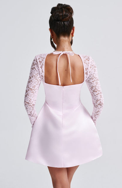 Sadie Blush Mini Dress - Romantic Pink Party Dress