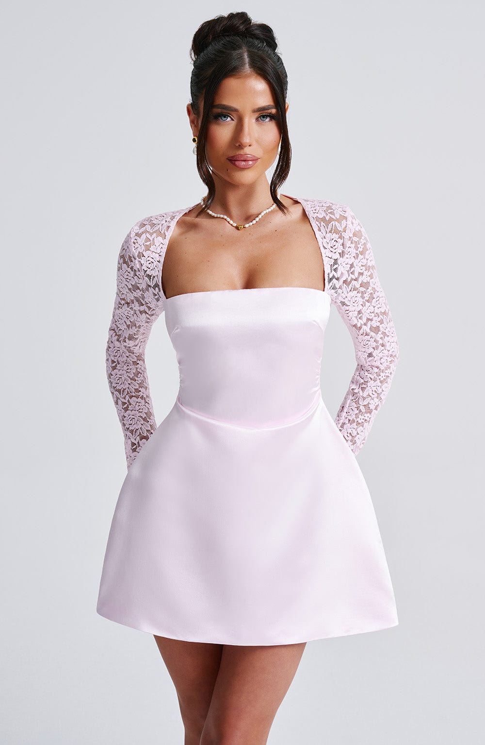 Sadie Blush Mini Dress - Romantic Pink Party Dress